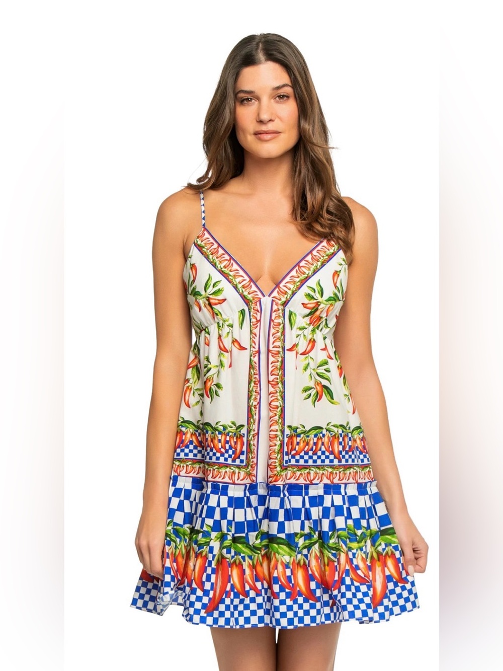 Farm Rio Chili Mini Dress